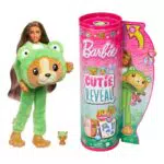 Barbie Cutie Reveal Bambola con Costume Cagnolino Rana e Accessori Amici Cuccioli