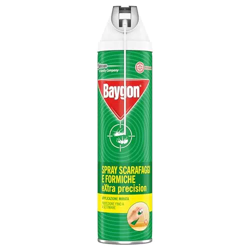 Baygon Spray con Cannuccia Extra Precision, 3 Bombole da 400 ml