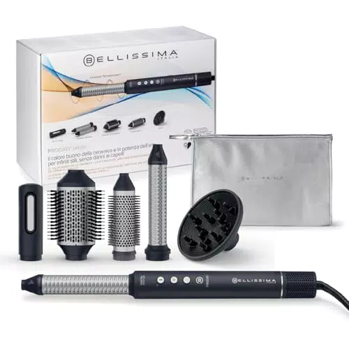 Bellissima Imetec Prodigy Deluxe Air Styler Digitale 6 in 1 con Tecnologia Ion-Ceramic