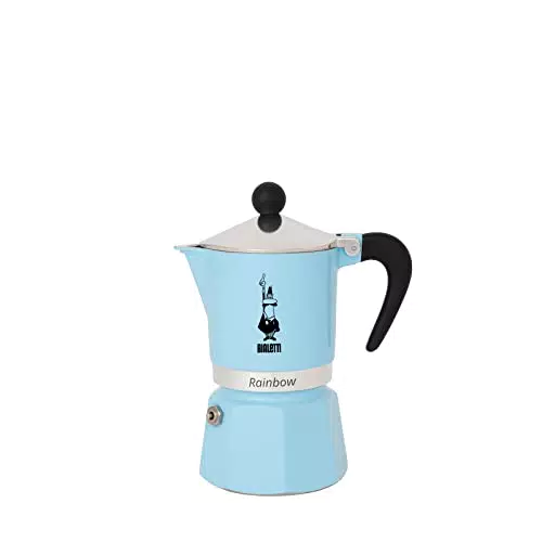 Bialetti Rainbow Caffettiera in Alluminio, Modello Colorato Ideale per Espresso