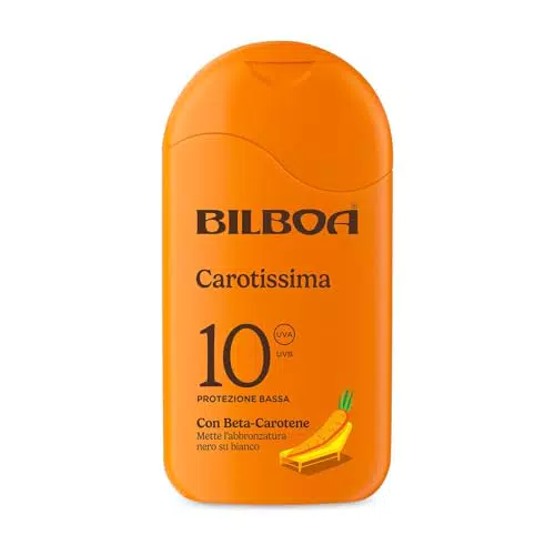 Bilboa Carotissima Latte Solare SPF 10 Abbronzante Corpo con Betacarotene