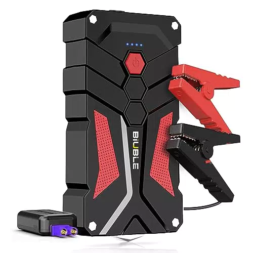 Biuble Avviatore Batteria Auto 1500A Jump Starter Portatile 12V Power Bank Emergenza