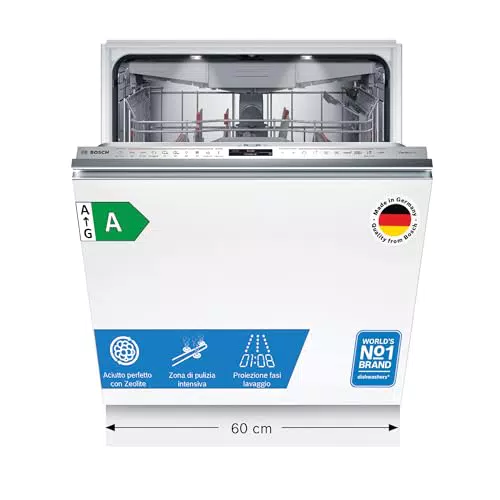 Bosch Serie 8 SMV8YCX02E Lavastoviglie Incasso Totale, PerfectDry, Home Connect, 60 cm