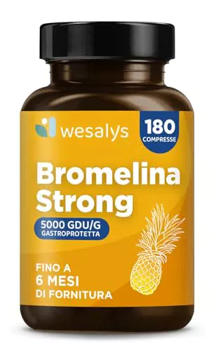 Brand Bromelina 5000 GDU Gastroprotetta Integratore Naturale Ananas Made in Italy