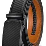 BULLIANT Cintura Uomo in Pelle con Fibbia Automatica 35mm - Blu Antico