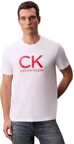 Calvin Klein T-shirt Uomo Maniche Corte Graphic Tee Scollo Rotondo