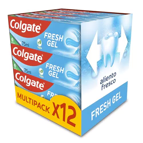 Colgate Fresh Gel Dentifricio al Fluoro Protezione Carie Smalto Forte Alito Fresco