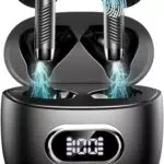 Auricolari Bluetooth 5.4 Wireless con ENC, 4 Microfoni, 49h, LED, IPX7 Impermeabili