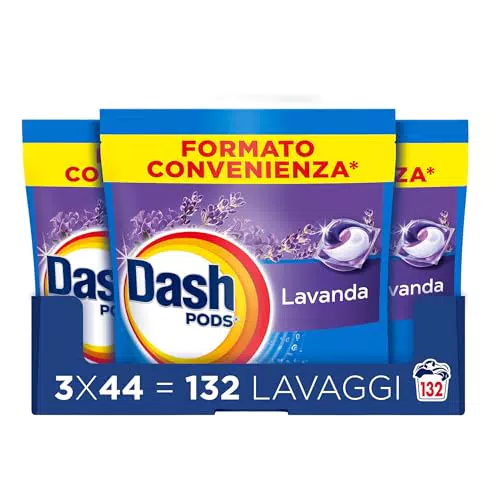 Dash Pods Detersivo in Capsule Rimuove Macchie Igienizza Dona Freschezza e Brillantezza