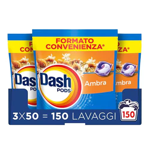 Dash Pods Detersivo in Capsule Rimuove Macchie Igienizza e Dona Freschezza ai Capi