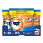 Dash Pods Detersivo in Capsule Rimuove Macchie Igienizza e Dona Freschezza ai Capi