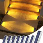 DetarZinLED Luci Solari da Giardino IP68 Impermeabili per Esterni, Segnapasso e Patio