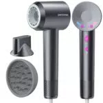 DMTIVMG Asciugacapelli Ionico 1600W Professionale, 12 Modalità, Motore Brushless