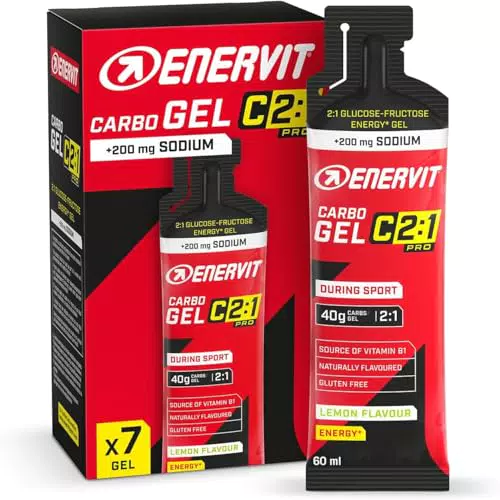 Enervit Carbo Gel C2:1PRO Gel Energetico con Sodio Per Sport Ad Alta Intensità Senza Glutine