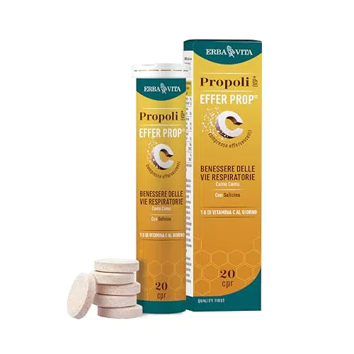 Erba Vita Propoli EVSP Effer Prop Integratore Effervescente con Estratti Vegetali