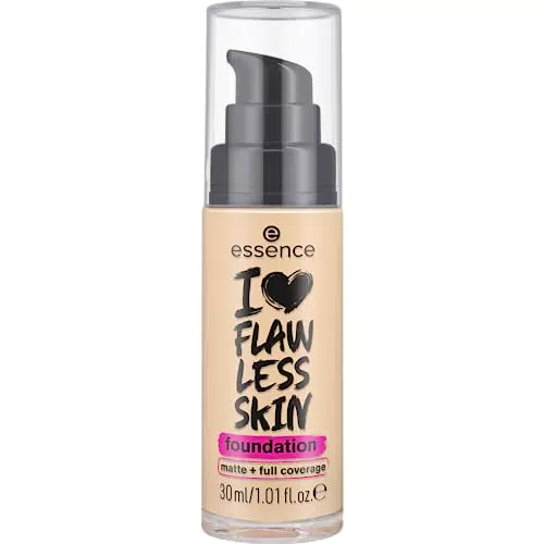 Essence Fondotinta I Love Flawless Skin Lunga Tenuta Effetto Opaco Opacizzante