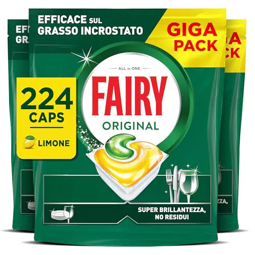 Fairy Original Pastiglie Lavastoviglie Brillantante Azione Sgrassante Efficace