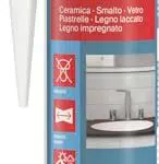 Fischer Silicone Sigillante Antimuffa per Bagno Cucina Sanitari Doccia Ceramica