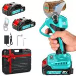 Forbici Potatura a Batteria 1000W 21V, Taglio 25-33mm, Autonomia 6-10h Giardino