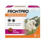 Frontpro Compresse Masticabili Antiparassitarie per Cani contro Pulci e Zecche