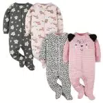 Gerber Tutina Footie e Play per Bambina Modello Leopardato