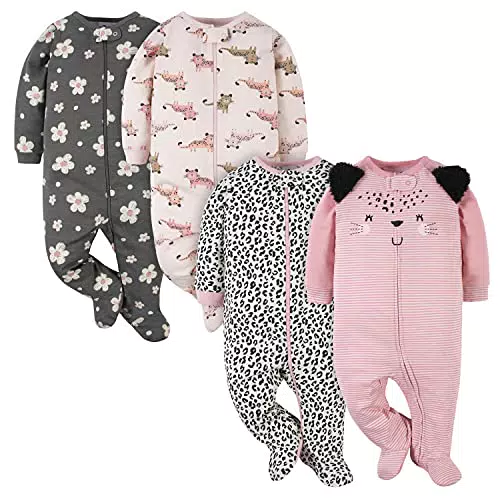 Gerber Tutina Footie e Play per Bambina Modello Leopardato