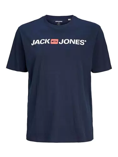 JACK & JONES T-Shirt Uomo Logo Tee SS Crew Neck Medium