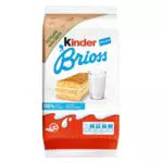 Kinder Brioss Merendine Pan di Spagna con Latte Italiano, Ideali per Colazione e Merenda