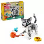 LEGO Creator 3 in 1 Gatto Giocoso Trasformabile in Piccione o Cane Giocattolo Bambini