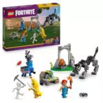 LEGO Fortnite Campo di Bananita con Minifigure Lama e Lupo, Set Giocattolo per Bambini