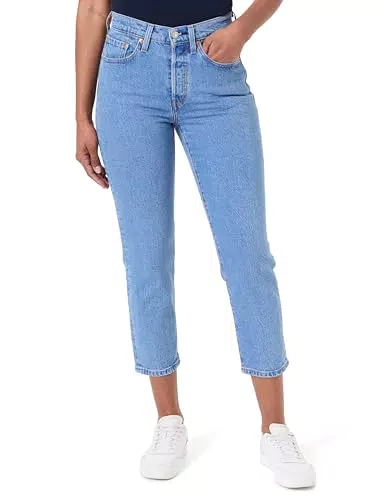 Levi's 501 Crop Jeans Donna Modello Classico Denim