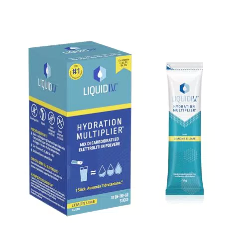 Liquid I.V. Integratore Elettroliti Idratazione Rapida con Vitamine C e B per Energia