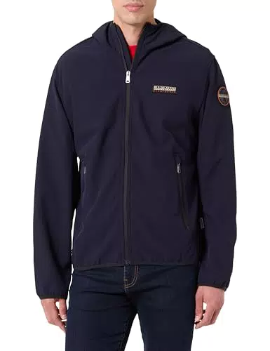 Napapijri Giacca Alther Uomo Impermeabile Antivento Casual