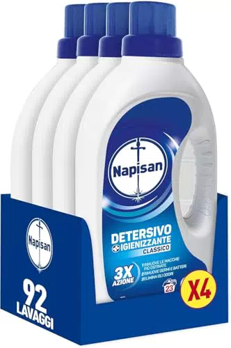 Napisan Detersivo Lavatrice Liquido Igienizzante Classico Azione Tripla Senza Profumo