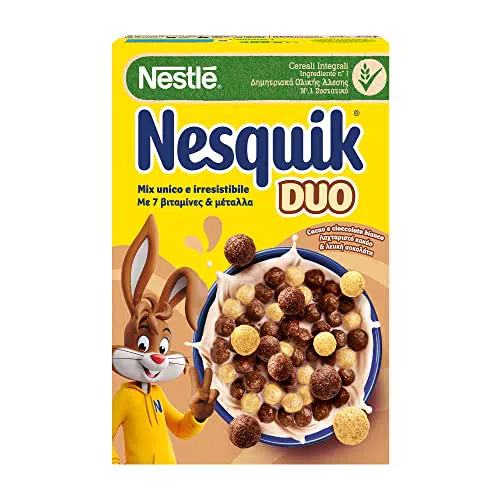 Nesquik Duo Palline con Cereali Integrali al Cacao e Cioccolato Bianco