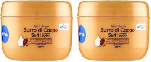 Nivea Crema Corpo Burro di Cacao Idratante per Pelle Secca con Vitamina E