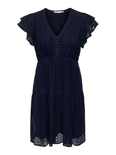 Only Onlhelena Abito Estivo Donna in Pizzo, Modello Capsl Dress