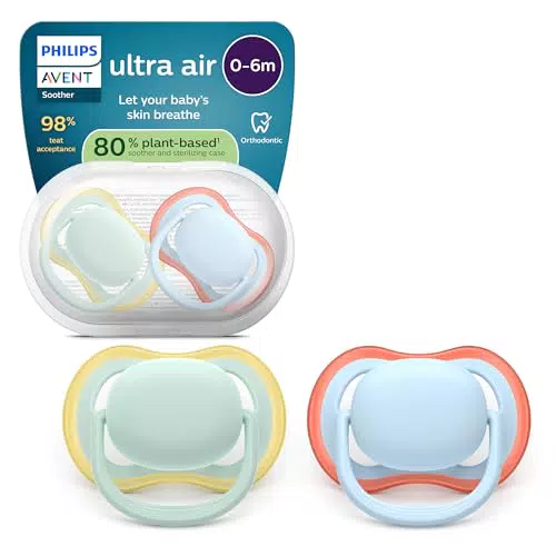 Philips Avent Ultra Start Ciuccio Ortodontico 0-6 Mesi in Silicone Senza BPA