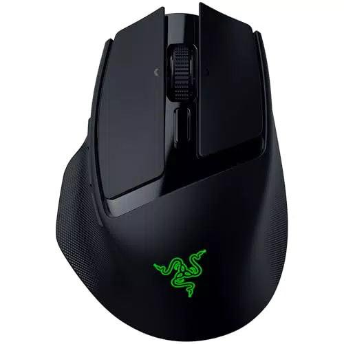 Razer Basilisk Mobile Mouse Wireless Ergonomico Gaming con Sensore Focus X 18K