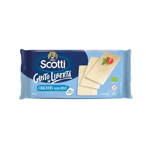 Riso Scotti Crackers di Riso Senza Glutine Bio Snack Salati Biologici