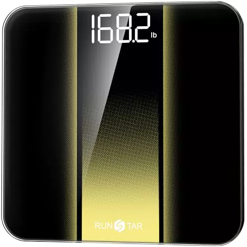 RunStar Bilancia Pesapersone Digitale Professionale ad Alta Precisione con Display LED