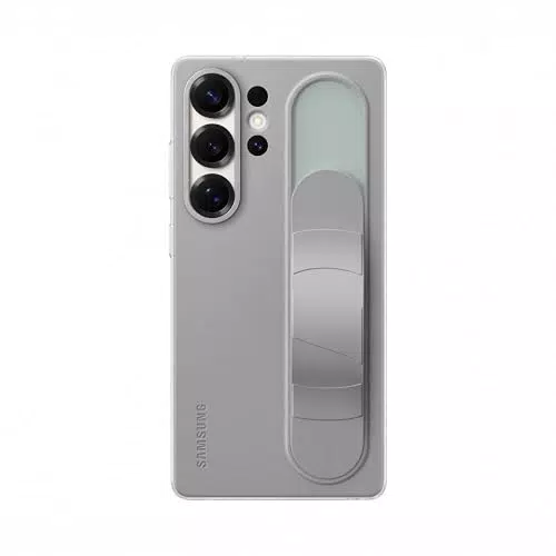 Samsung Standing Grip Case cover con cinturino e funzione cavalletto per Galaxy S25 Ultra
