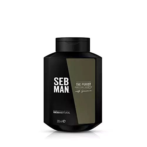 Seb Man The Purist Shampoo Antiforfora Purificante per Cute Secca e Capelli Grassi