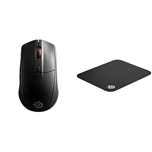 SteelSeries Rival 3 Wireless Mouse da Gioco Autonomia Estesa con QcK Mini Mouse Pad