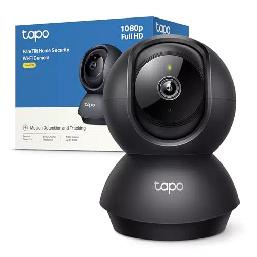 Tapo C201 Telecamera WiFi Interno FHD con Visione Notturna e Rilevamento Movimento