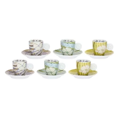 Thun Set Tazzine Espresso Oasi in Porcellana
