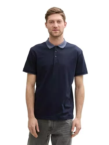 Tom Tailor Polo Uomo Modello 1046745 Casual Elegante Manica Corta