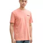 Tom Tailor Maglietta Uomo Modello Hazy Coral Rose