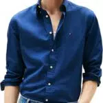 Tommy Hilfiger Camicia Uomo Flex Poplin Regular Fit