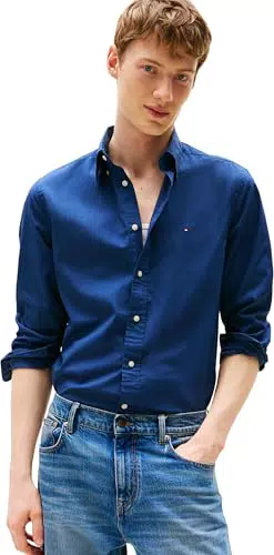 Tommy Hilfiger Camicia Uomo Flex Poplin Regular Fit